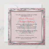 ピーチフローラモノグラム招待状 招待状 (裏面)