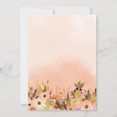 ピーチフローラリース結婚写真 セーブザデート (裏面)