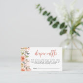 ピーチフローラルガールおむつラッフルエンクロージャカード エンクロージャーカード (スタンド正面)