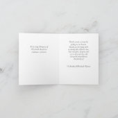 ピーチフローラ写真記念Thank You Note サンキューカード (内部)