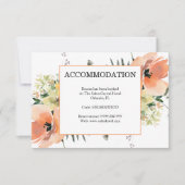 ピーチフローラ収容エンクロージャカード 出欠カード (正面)