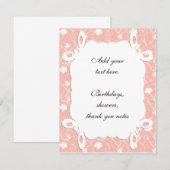 ピーチフローラ招待状 招待状 (正面/裏面)