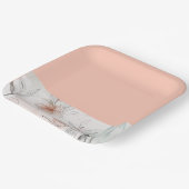 ピーチフローラ紙プレート ペーパープレート (傾斜あり)