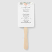 ピーチフローラ結婚式 プログラム ハンドファン (裏面)