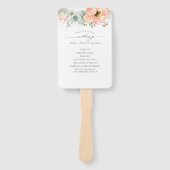 ピーチフローラ結婚式 プログラム ハンドファン (正面)