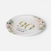 ピーチフローラ90th誕生日紙プレート ペーパープレート (アングル)