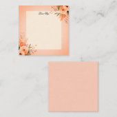 ピーチフローラ ノートカード (正面/裏面)