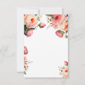 ピーチフローラ |誕生日サンキューカード サンキューカード (裏面)