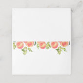 ピーチフードカード。水彩桃 プレイスカード (外部開封)