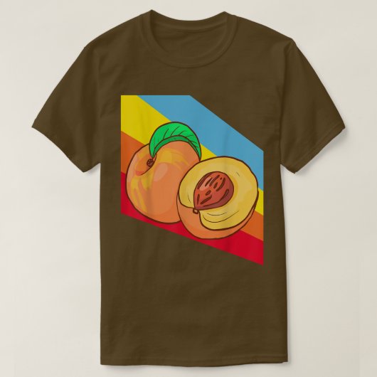 ピーチフードビーガンベジタリアン Tシャツ (デザイン正面)