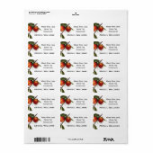 ピーチフード缶詰ラベル ラベル (フルシート)