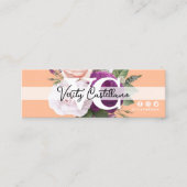 ピーチブティックヴィンテージバラフローラ個人写真 スキニー名刺 (正面)