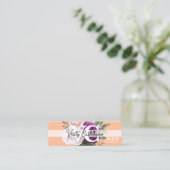 ピーチブティックヴィンテージバラフローラ個人写真 スキニー名刺 (スタンド正面)