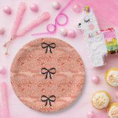 ピーチブライダルシャワー ペーパープレート (パーティー)