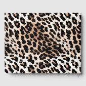 ピーチブラッククリームヒョウ結婚ズ ゲストブック (裏面)