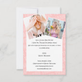 ピーチブラックブラッシュストロークキス写真注文ありがとうございます サンキューカード (裏面)