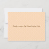 ピーチブラ気のあるそぶりをしたイダルシャワーの招待 招待状 (裏面)