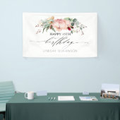 ピーチブルゴーニュと赤面フローラバースデーパーティー 横断幕 (トレードショー)