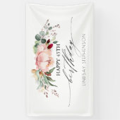 ピーチブルゴーニュと赤面フローラバースデーパーティー 横断幕 (縦)