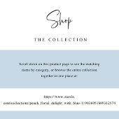 ピーチブルーシーティングプランカード（ゲスト名あり）