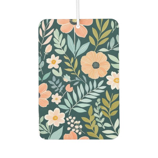 ピーチブルー&グリーンボーお洒落ホ カーエアーフレッシュナー (正面)