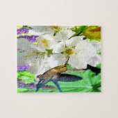 ピーチブロッサムハミングバード ジグソーパズル (横)