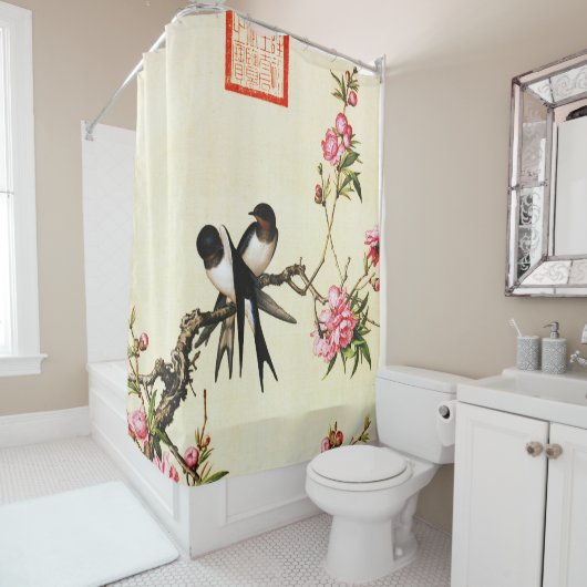ピーチブロッサムファインアート シャワーカーテン (インサイチュ)