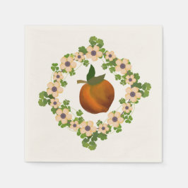 ピーチブロッサムリース スタンダードカクテルナプキン