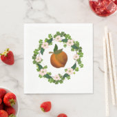 ピーチブロッサムリース スタンダードランチョンナプキン (インサイチュ)