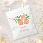 ピーチブロッサムワンスウィートピーチ誕生日 フェイバーバッグ (クリップ留めされた状態)