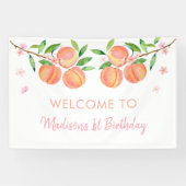 ピーチブロッサムワンスウィートピーチ誕生日 横断幕 (横)