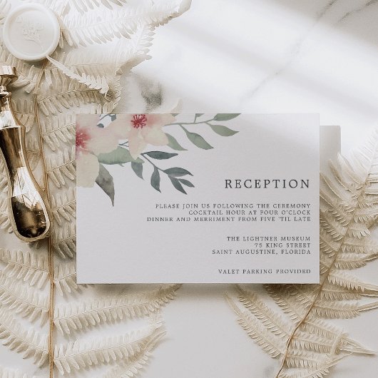 ピーチブロッサム披露宴カード エンクロージャーカード