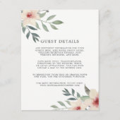 ピーチブロッサム結婚ズゲスト詳細カード エンクロージャーカード (正面)