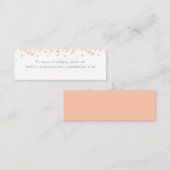 ピーチブロッサム結婚フローラ コーリングカード (正面/裏面)