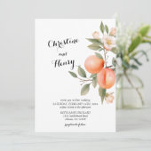 ピーチブロッサム結婚式招待状 招待状 (スタンド正面)