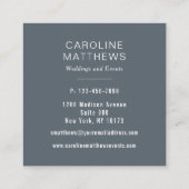 ピーチブーケウォーターカラーフローラ スクエア名刺 (裏面)