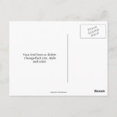 ピーチプリムローズの花 パーソナライズされた ポストカード (裏面)