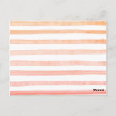 ピーチベビーシャワーアドバイスカード ポストカード (裏面)