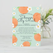 ピーチベビーシャワーバイメール招待状 招待状 (スタンド正面)