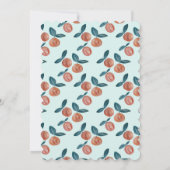 ピーチベビーシャワーホタロプエッジ招待状 招待状 (裏面)