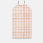 ピーチベビーシャワーメッセージカード ギフトタグ (裏面)