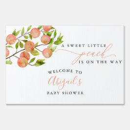 ピーチベビーシャワー夏のサイン アウトドアサイン