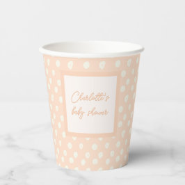 ピーチベビー靴ひも 紙コップ