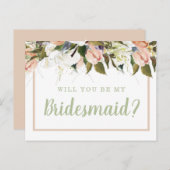 ピーチホワイトカントリーフローラ花嫁の提案 ポストカード (正面/裏面)