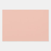 ピーチホワイトヒョウ印刷 ラッピングペーパーシート (正面2)