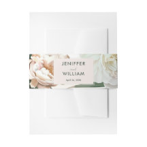 ピーチホワイトピーニー&グリーン葉フローラ結婚ズ