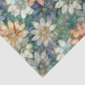 ピーチホワイトブルーグリーンフローラ 薄葉紙 (詳細)