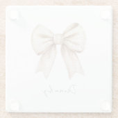 ピーチホワイトボウ ガラスコースター (裏面)