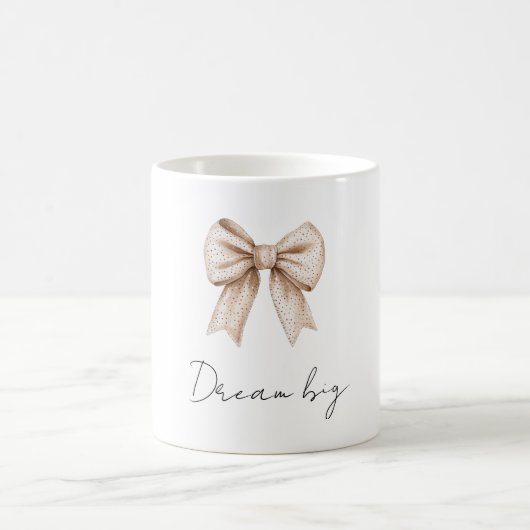 ピーチホワイトボウ コーヒーマグカップ (中央)