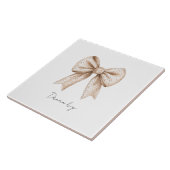 ピーチホワイトボウ タイル (側面)